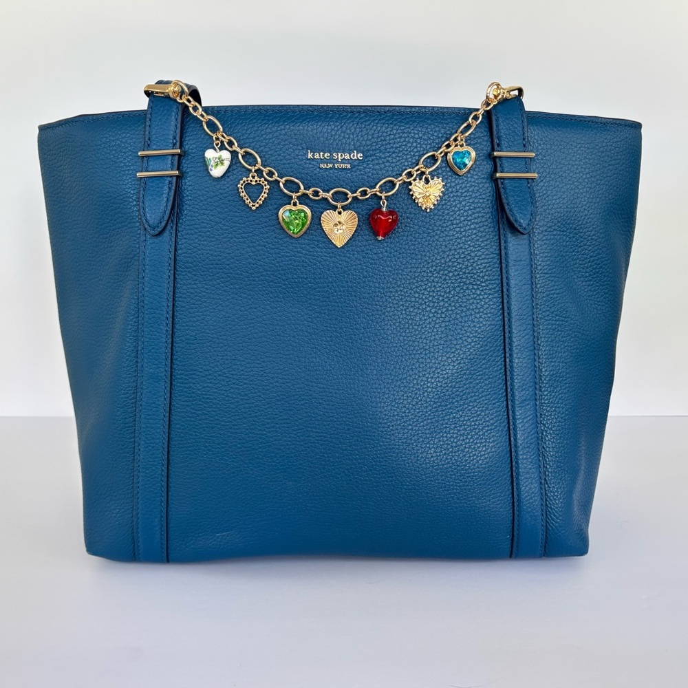 Kate Spade Turquoise Oakwood Street Chandra Tote Bag